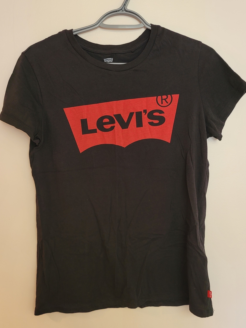Levi's Black Tee with Red Logo
